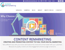 Tablet Screenshot of contentremarketing.com